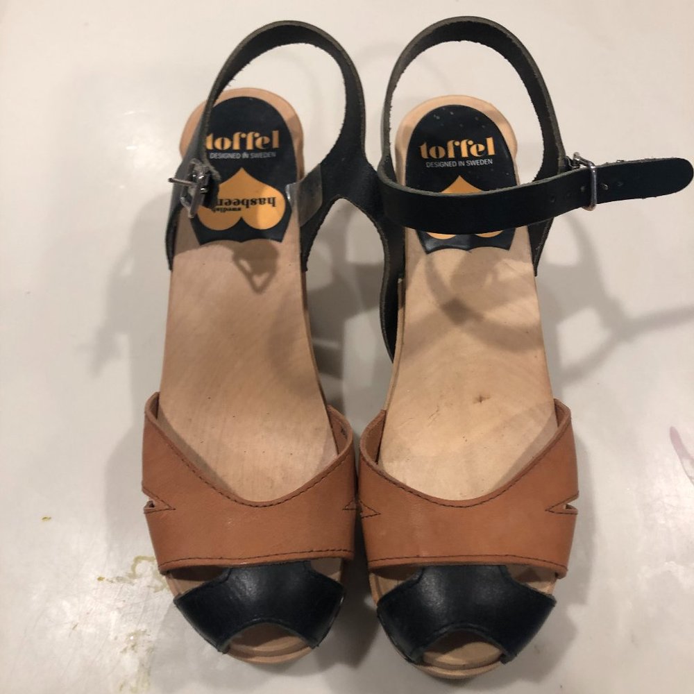 Swedish Hasbeen Women's Leather Clog Sandal